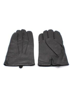 Genuine Black Leather Gloves Thinsulate 40g Insulation Women Size Large Lined